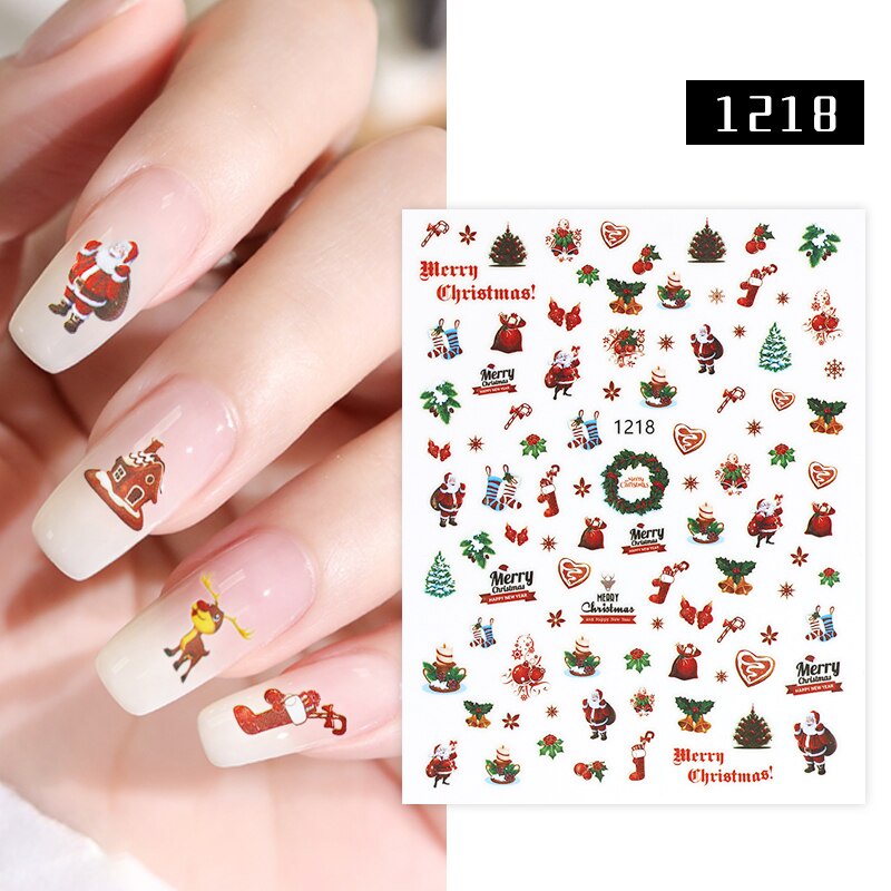 Nail Art Sticker CHRISTMAS Stiker Kuku Natal