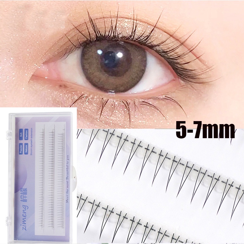 F19 - 120pcs LOWER Eyelashes Simulation Natural Beginner Mix 5mm 6mm 7mm Lashes Individual Professional Makeup False Eyelashes Extension