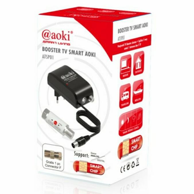 Booster Antena TV Digital/Penguat Sinyal/Booster Smart Chips TV
