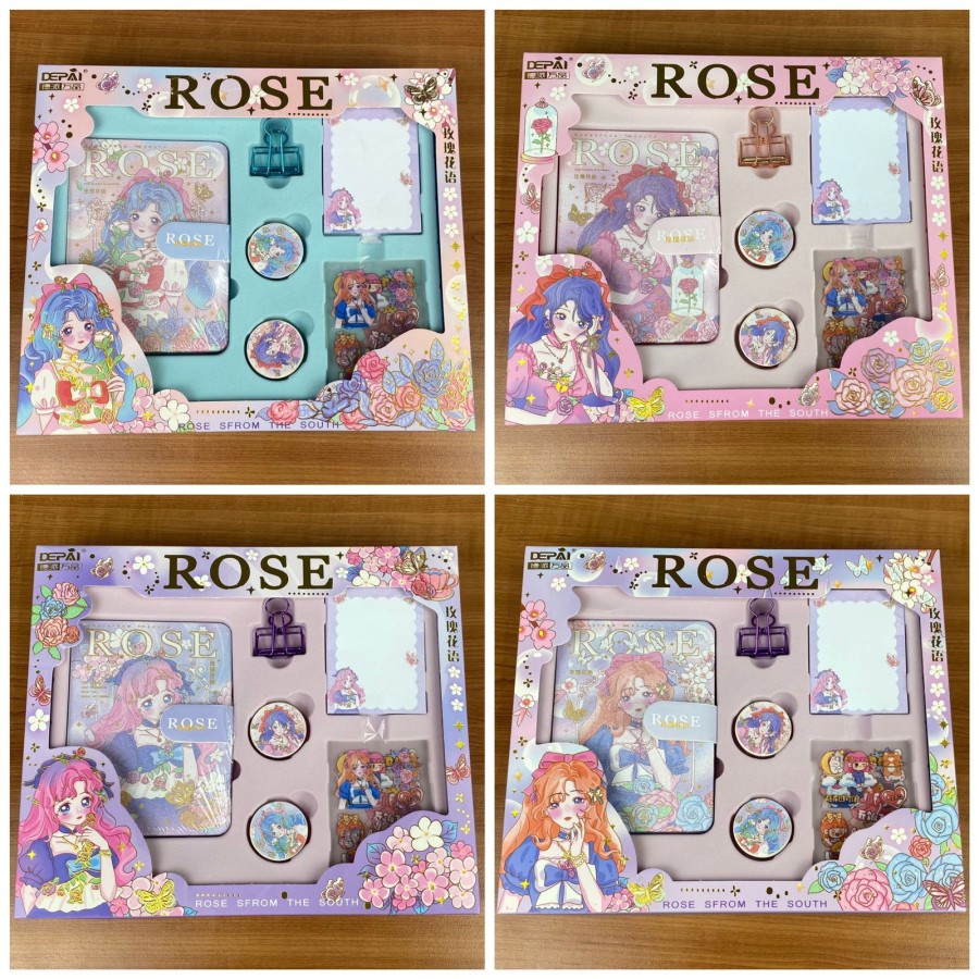 

Barangunik2021 -Buku Set Rose Sfrom The South/Buku diary set