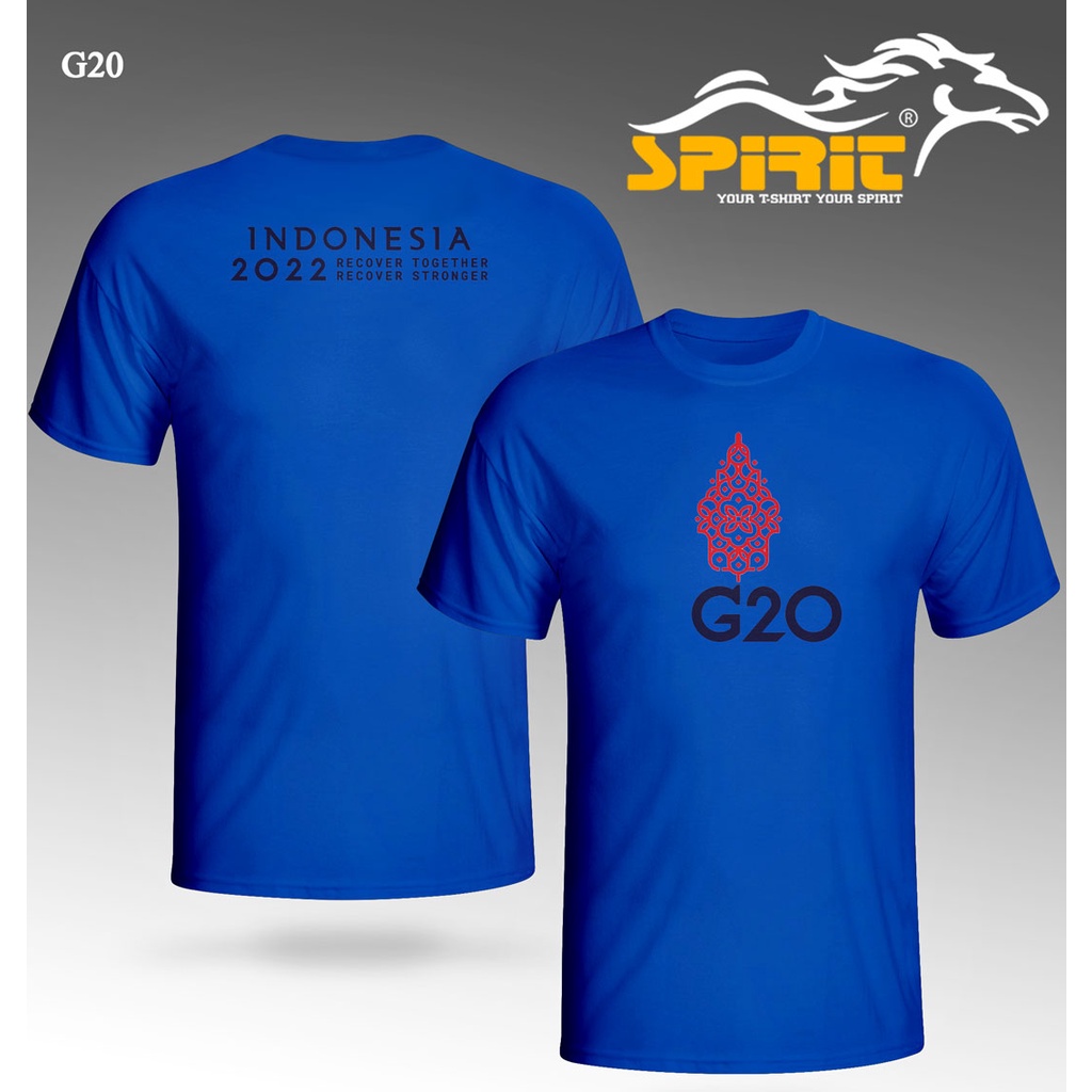 Kaos KTT G20 Indonesia Baju G20 Bali 2022 Katun 24s Premium Jumbo