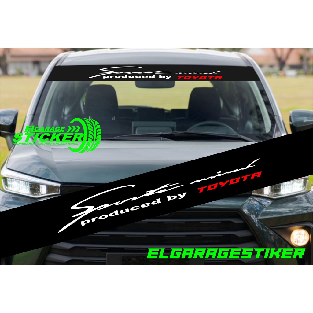 Stiker kaca depan mobil stiker kaca sport mind by toyota stiker all mobil toyota