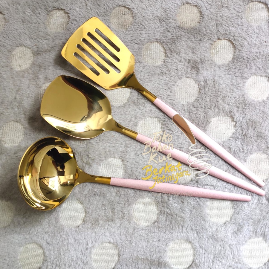 SPATULA DAN SOUP SPOON GOLD PREMIUM