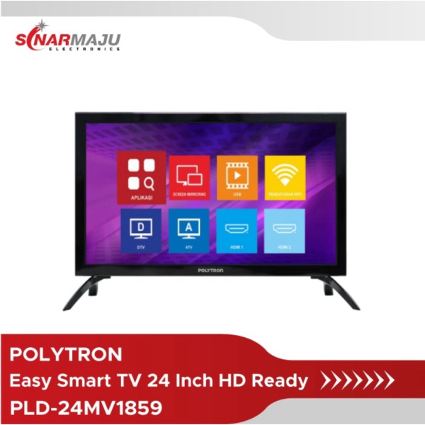 LED TV 24 Inch Easy Smart Polytron HD Ready PLD-24MV1859 PLD24MV1859 Limited