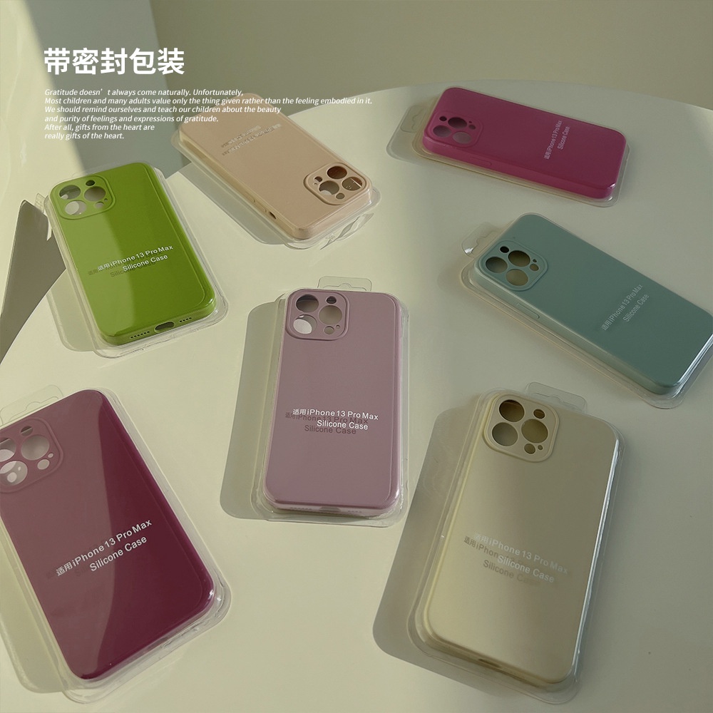 IPHONE 21warna Ins Case Karet Silikon Cair Untuk Iphone14 11 12 13 PRO MAX Casing Pelindung Penutup Kamera AT0210