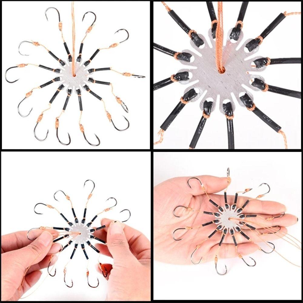 Preva 2pcs/Lot Fishhooks Tahan Lama8#-13# Cegah Lilitan PE Lines Explosion String Hook