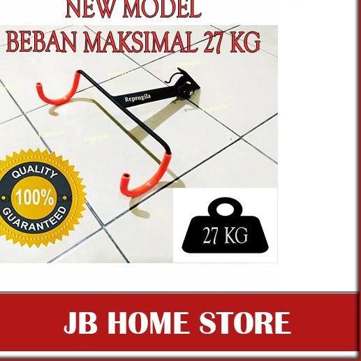 Gantungan Sepeda,Rak Sepeda,bracket Sepeda Dinding,Bike Hanger sepeda - Merah
