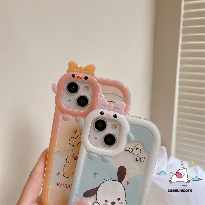 Casing Lensa 3D Bow Little Monster Lucu Pochacco Winnie the Pooh Couple Soft Cover Realme C15 C21Y C33 C31 C25Y C11 C30 C25 C25s C35 C21 C2 C1 C3 C17 5 7 8 9 8i 9pro+8pro 6i 9i =&lt;Unk&gt;&lt;Unk&gt; 5 7i