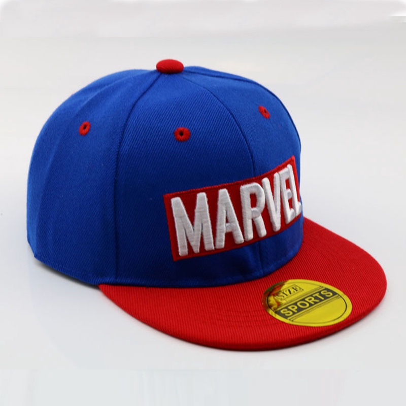 Topi baseball Motif Bordir Marvel Gaya hip hop Untuk Anak Laki-Laki Dan Perempuan
