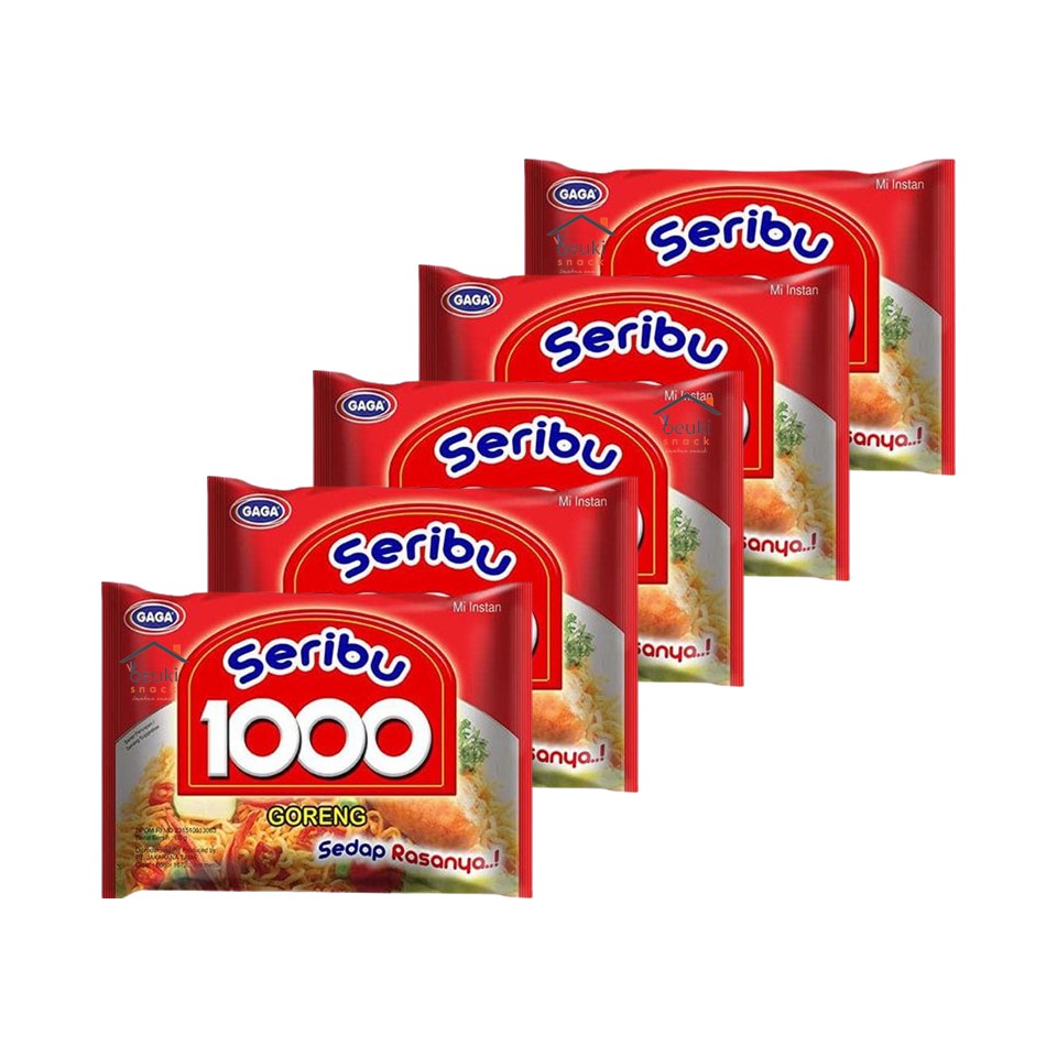 

5PCS Gaga Seribu Goreng Mie Instan Hemat