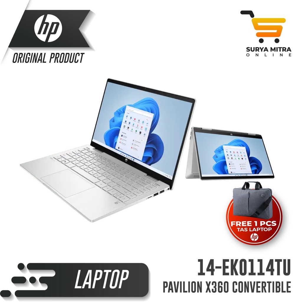 Laptop HP Pavilion x360 14-EK0114TU 14&quot; 8GB Corei5 IntelIrisX 512GBSSD