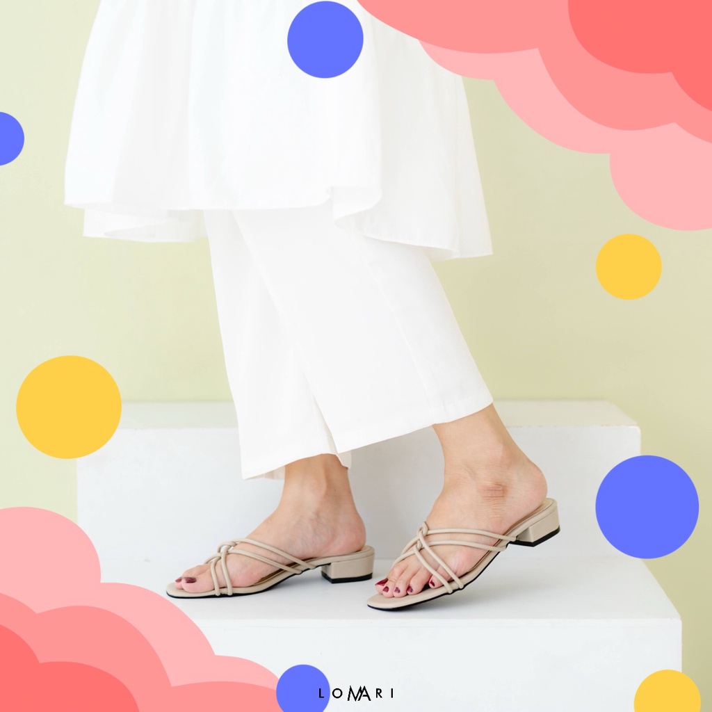 RAYA SERIES LOMARI 3CM - Sandal Heels Wanita