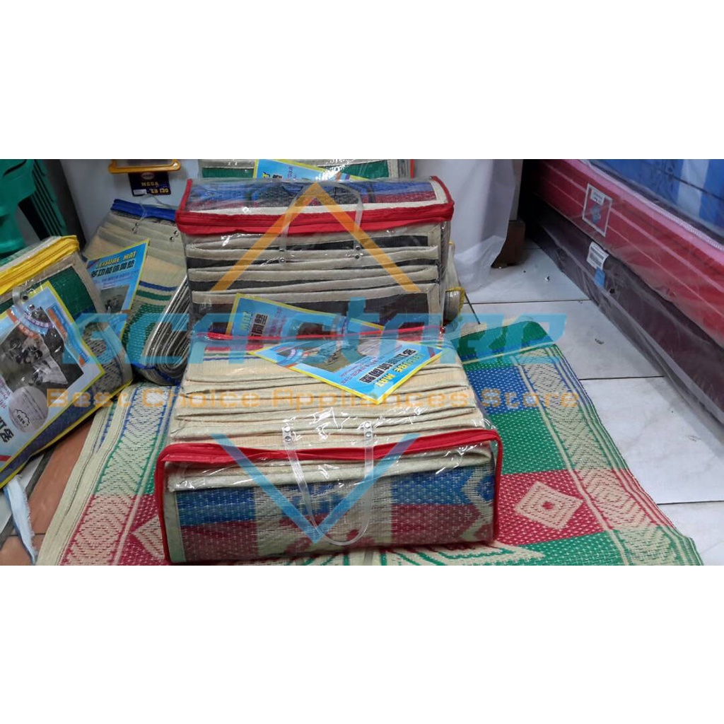 TIKAR JEPANG PLASTIK TAIWAN LEISURE MAT PIKNIK LIPAT 3 X 4 M FREE TAS PLASTIK