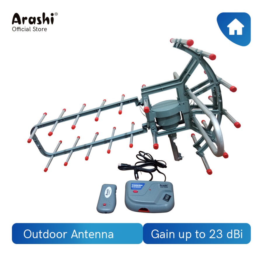 Arashi Antena Remote AAR 950A / Antena TV DIGITAL Outdoor + Remote