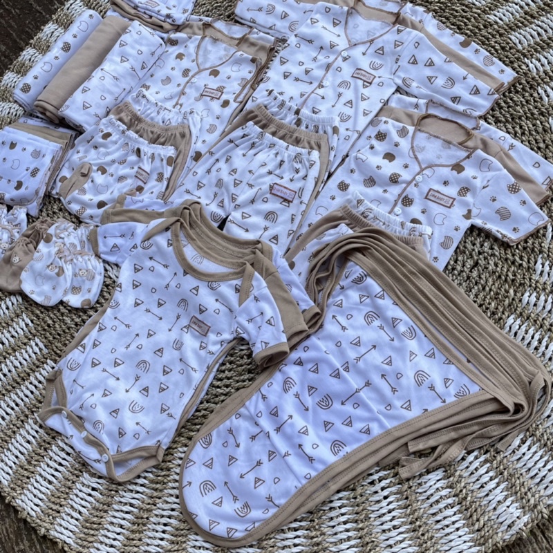 PROMO 7.7 45 PCS Baju Bayi baru lahir Paket hemat Brojol Baby Paket Komplit bayi baru lahir DNW BABY