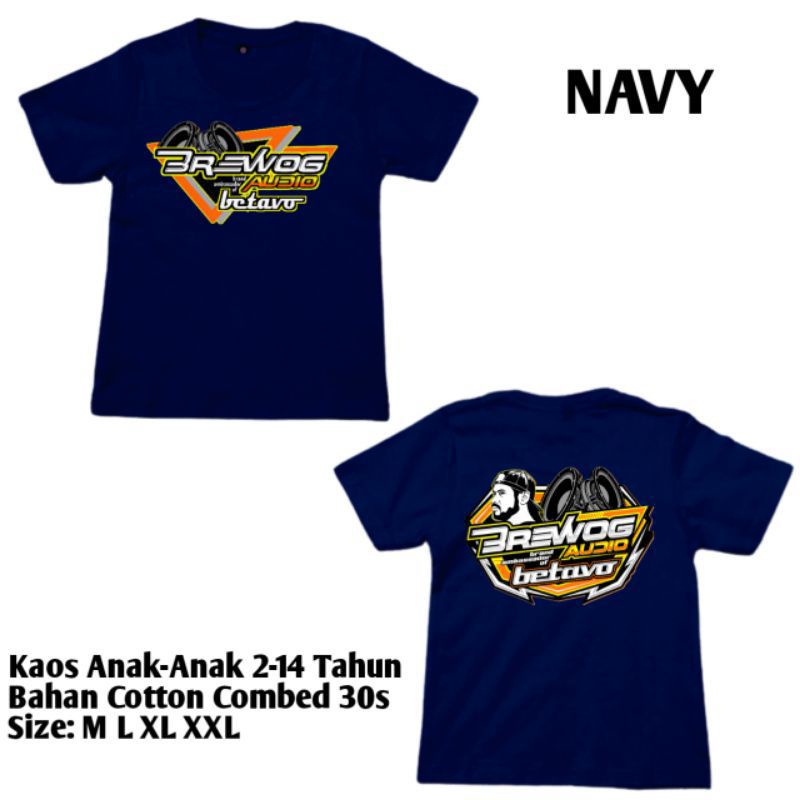 Kaos Brewog Audio Betavo Anak Anak