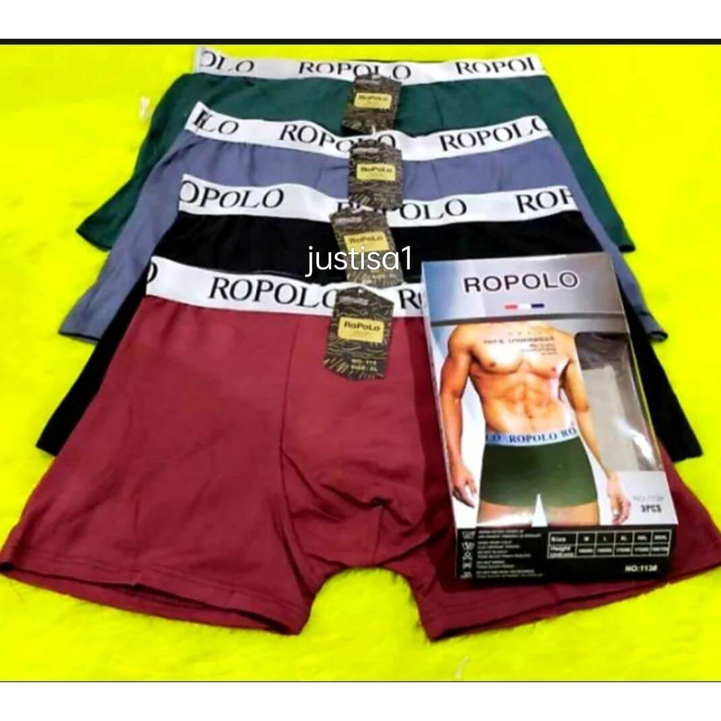 RO..3 PCS CD BOXER PRIA ROPOLO CELANA DALAM BOXER LAKI LAKI