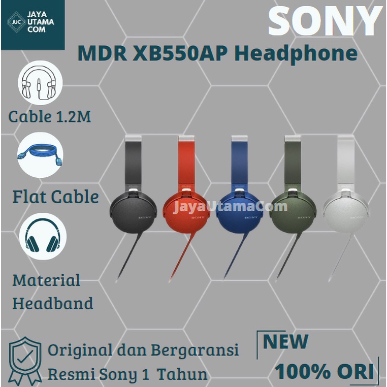 SONY MDR XB550AP Headphone Original