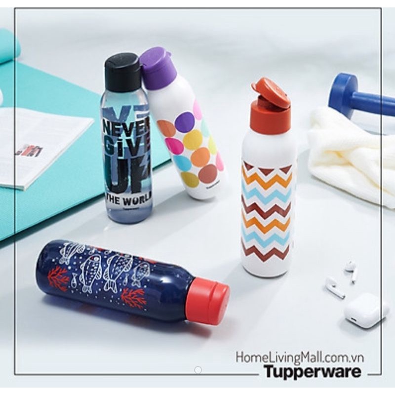 Tupperware eco fancy bottle 750ml - botol minum anak - botol air minum