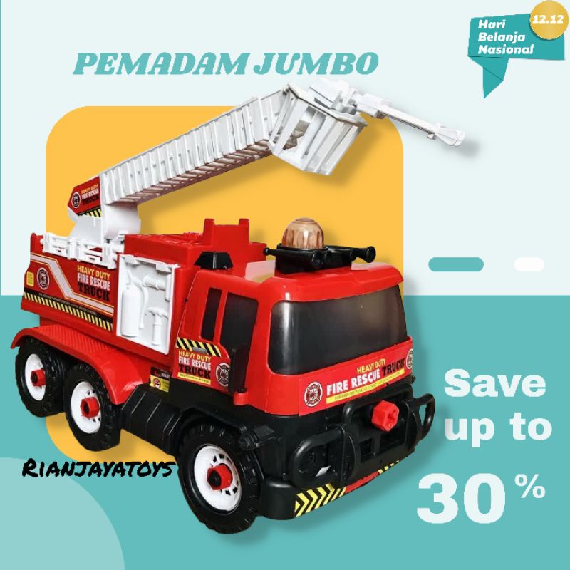MAINAN TRUK PEMADAM KEBAKARAN BESAR