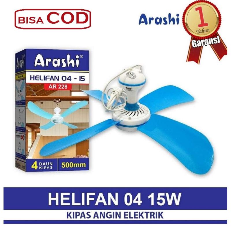 Kipas Angin Gantung Helifan Mini Tempel Plafon Plavon