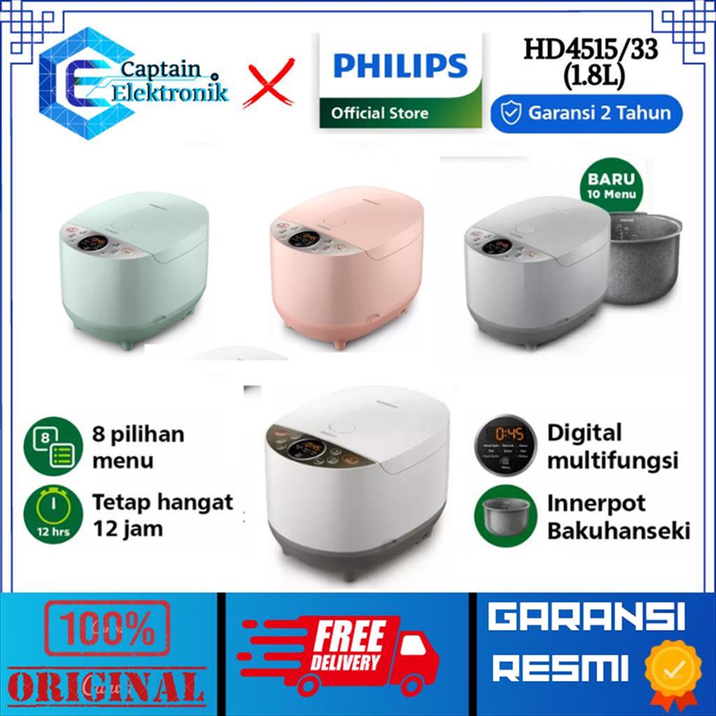 PHILIPS Digital Rice Cooker [1.8 L] HD4515 / HD 4515 / HD-4515 / RESMI