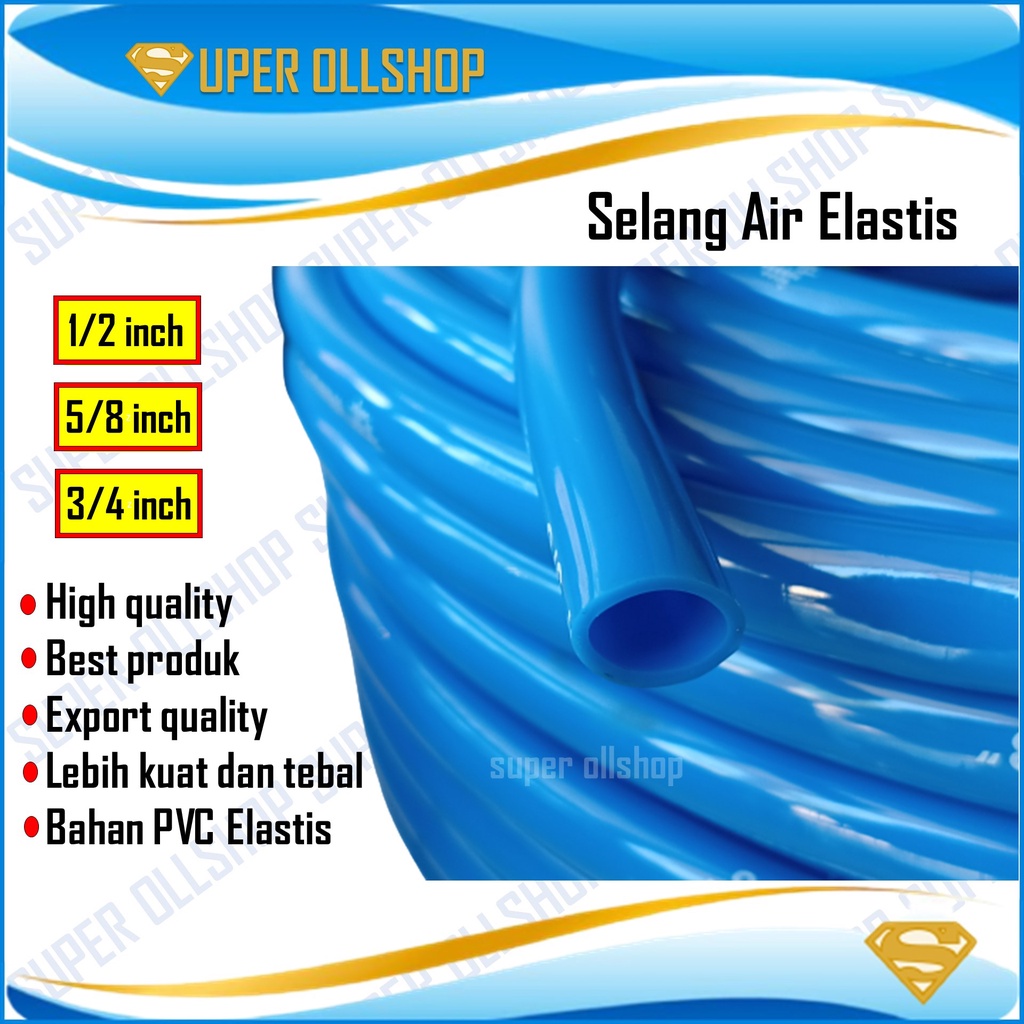 Selang Air Tebal Type Doff 1/2 5/8 Inch Slang Per Meter Murah Siram Taman Cuci kendaraan