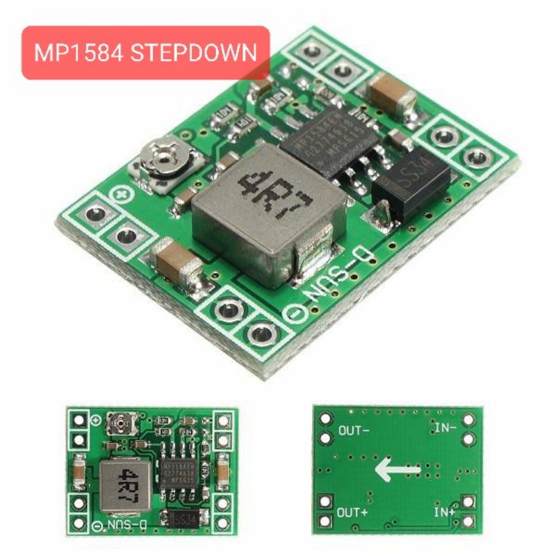Modul kit MP1584 rangkaian converter adapter step down 4.5-28V to 0.8-20v max 3A