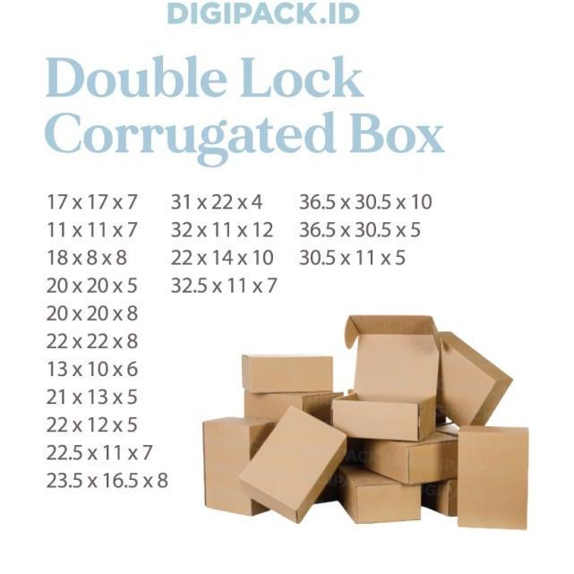 

[Digipack] Brown Corrugated Box ID: 22 x 22 x 8 | Kotak | Kardus