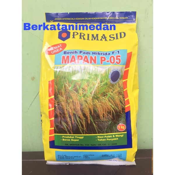 Benih Padi Hibrida Mapan P-05 isi 1 kg exp 07-2025