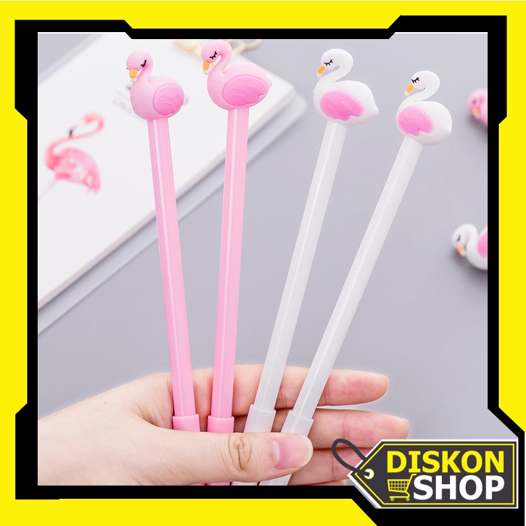 

Diskon Shop - S5616 Pena Motif Angsa Gel Cair / Pena 3D Karakter Flaminggo Lucu / Pulpen Gel Karakter Burung Bangau Lucu / ATK