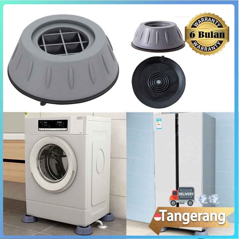 4pcs Alas Karet Kaki Mesin Cuci Alas Kaki Mesin Cuci Anti Getar Anti Slip/ Tatakan Alas Kaki Mesin C