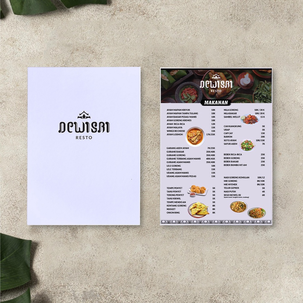 

Cetak Daftar Menu Papan Tebal Ukuran A4 untuk Bisnis Anda