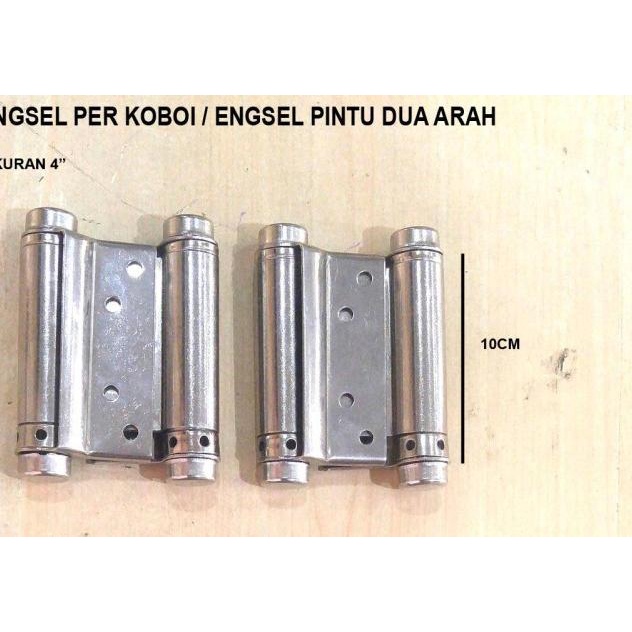 Engsel Koboi Stainless Steel 4" / Engsel Pintu Bolak Balik