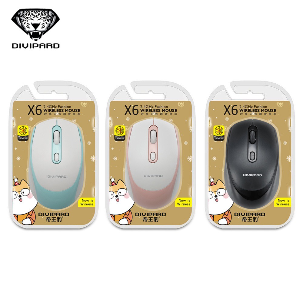 Mouse Wireless Divipard X6 Silent Wireless Mouse