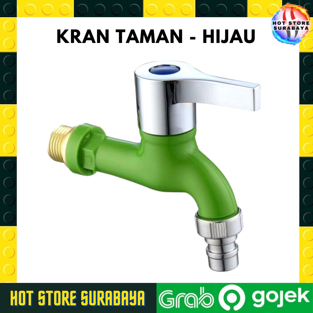 Kran Air Plastik 1/2&quot; Drat Kuningan / Keran Air Tembok ABS Kran Taman Mesin Cuci BERKUALITAS