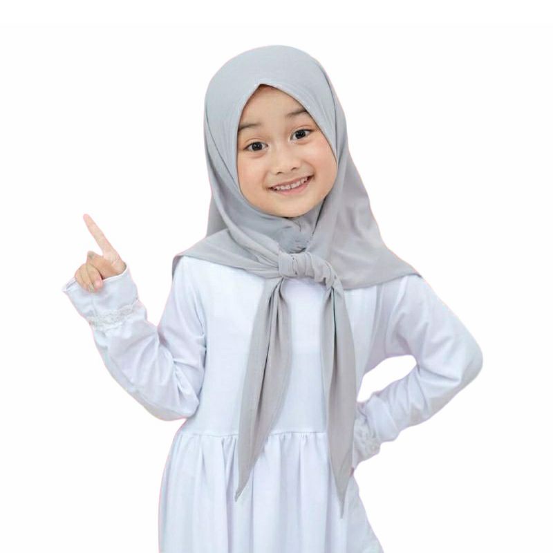 PART I Hijab Instan Segitiga Anak Jersey Premium