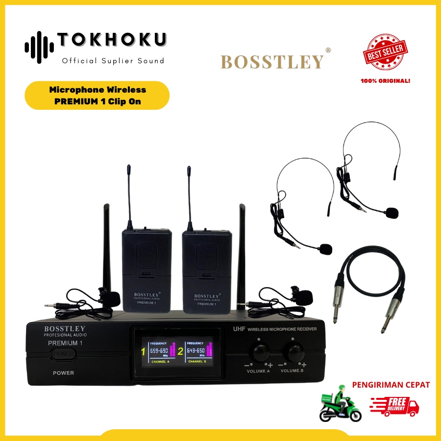 Jual Mic Clip On Reciver Bosstley Premium 1 Clip On Original Shopee