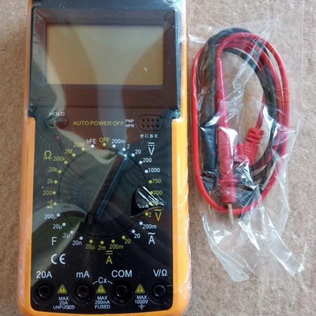 Avo Multimeter Digital DT-9205A SP-9205A 9205A Multitester LCD besar