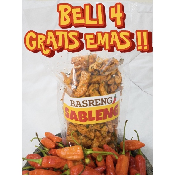 

BASRENG SABLENG EXTRA PEDAS DAUN JERUK 150gr