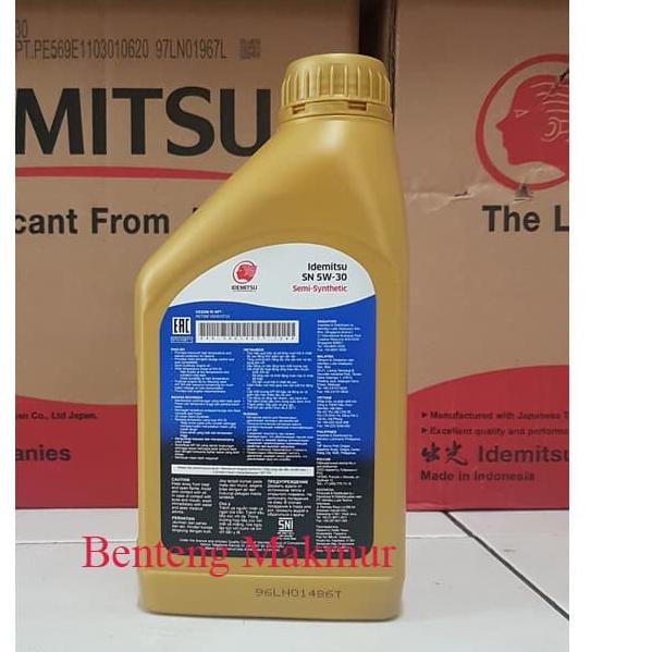 Oli mesin mobil IDEMITSU SN 5W30 semi sintetik
