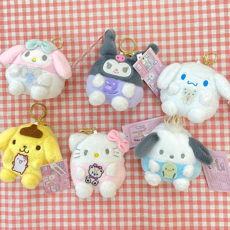 BONEKA DOMPET KOIN TAS MINI SANRIO MELODY CINNAMOROLL KUROMI HELLO KITTY POMPOMPURIN POCHACCO DOG IMPOR LUCU UNIK