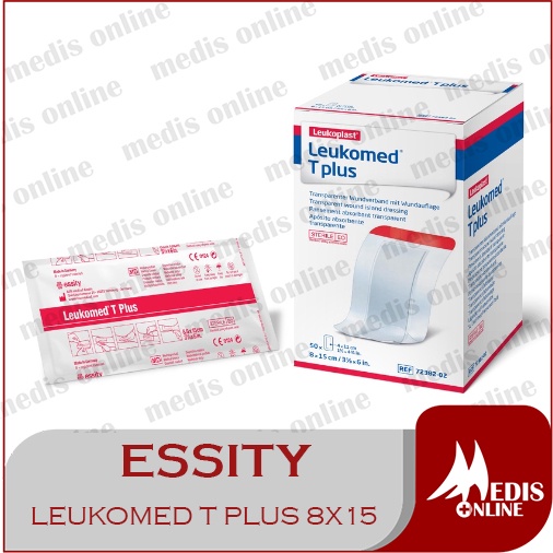 Leukomed T Plus 8cm x 15cm Plester Luka Transparan Anti Air  / Leukomed T Plus Ukuran 8 x 15 cm leuk