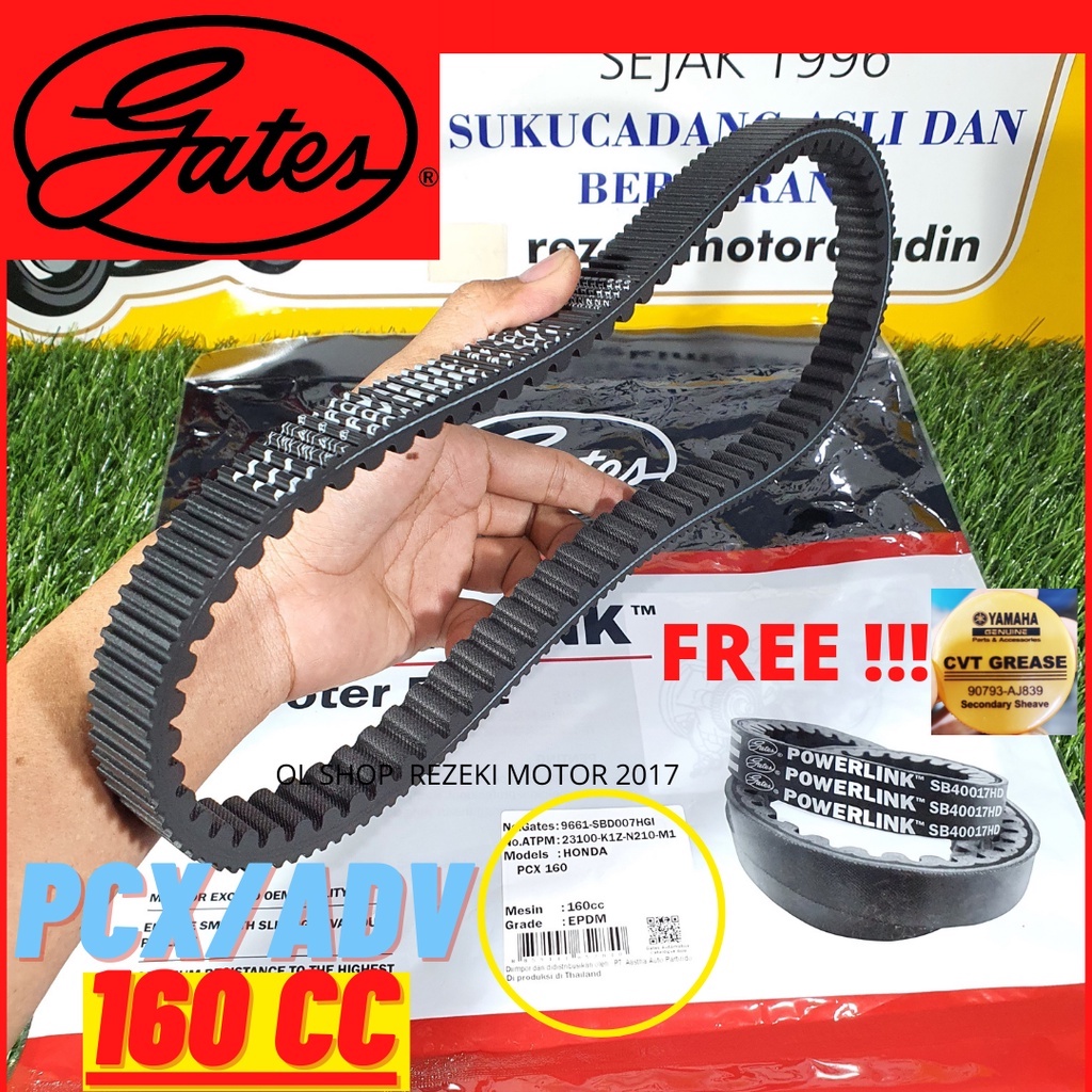 Jual VAN BELT VANBELT GATES HONDA PCX 150 LOKAL ADV 150 / PCX 160 / ADV