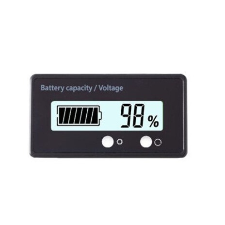 Battery Capacity Indicator Voltmeter Voltage Tester 9-100V LCD Display