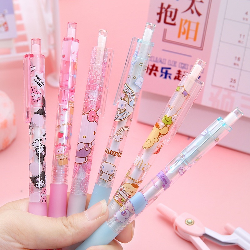 1 pcs pulpen 0.5 mm motif lucu kuromi cinamoroll sanrio