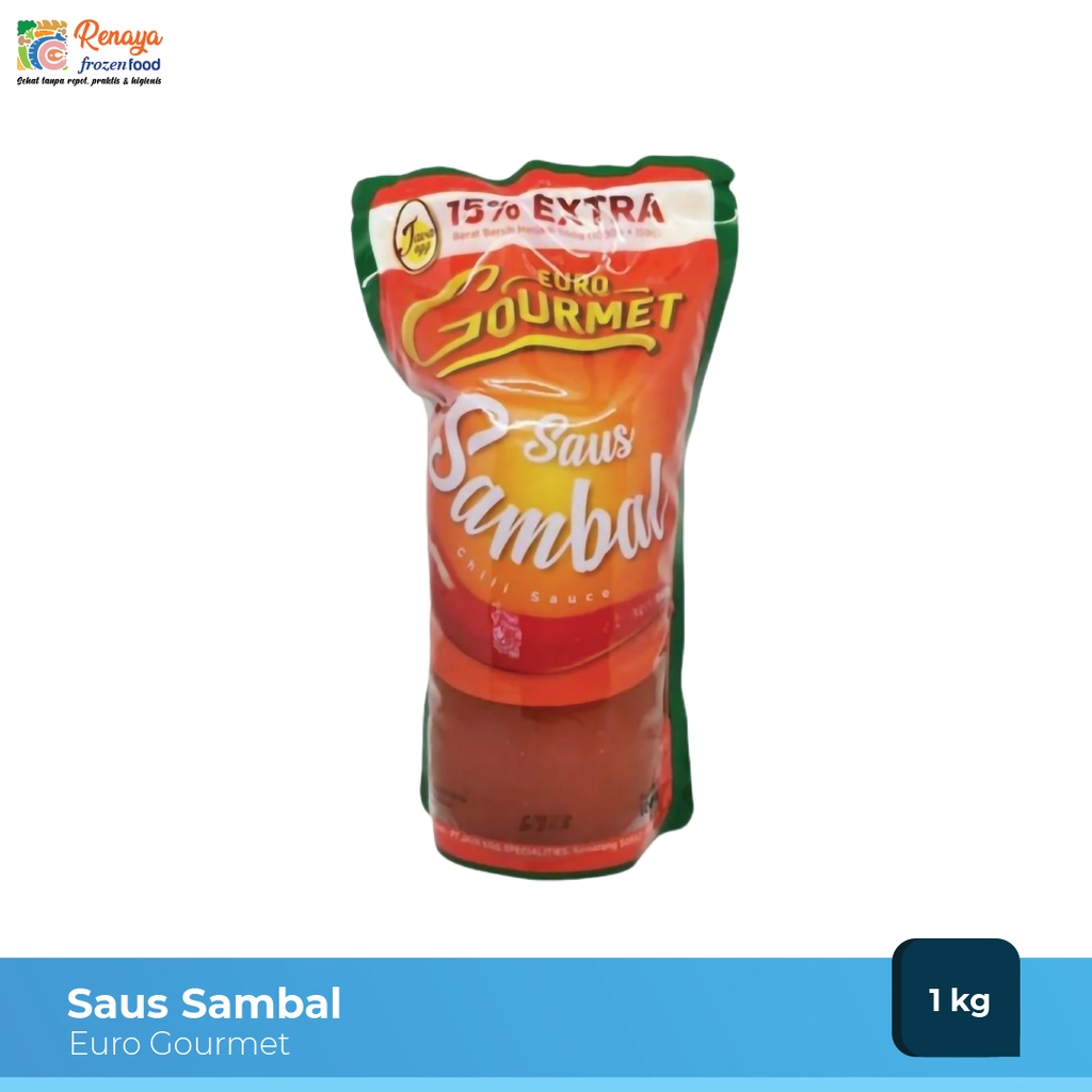 

Euro Gourmet Saus Sambal Original 1 Kg Terlaris - Renaya.Frozen