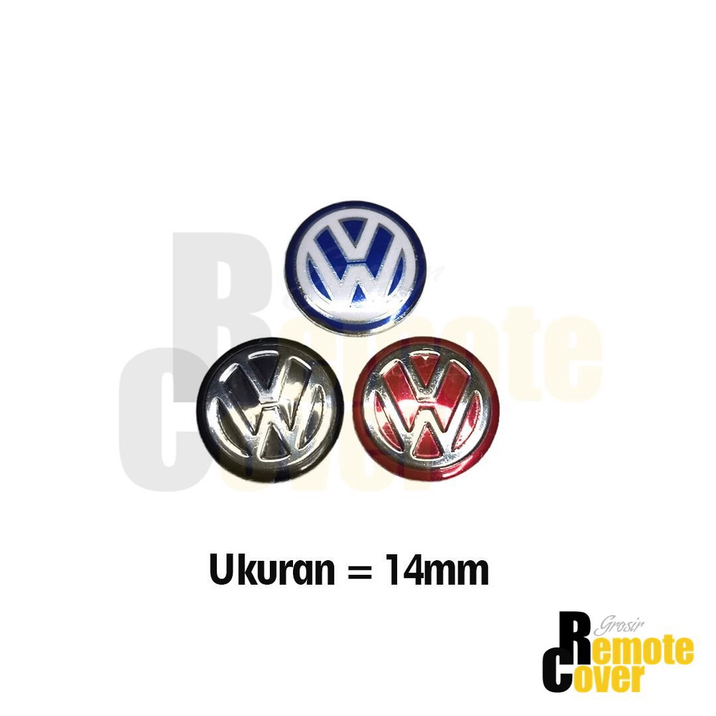 Emblem Kunci Sticker Logo untuk Kunci Mobil VW Polo Golf Tiguan Touran