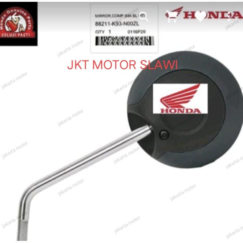 Spion Mirror scoopy prestige 2021-2023 hitam dop dealer resmi hgp ori honda ahm