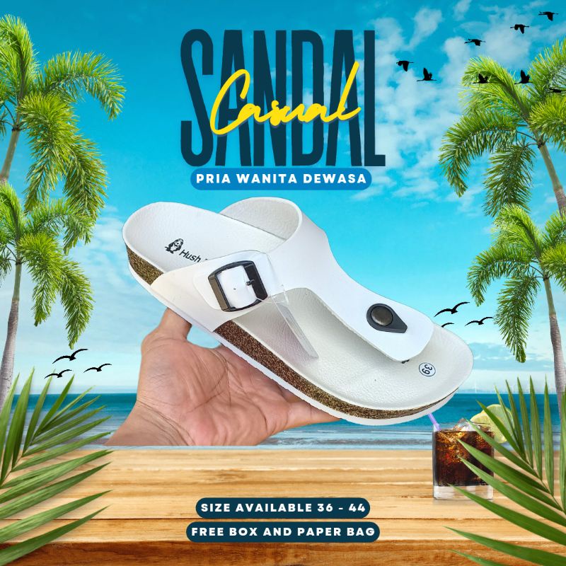 SANDAL WANITA CASUAL SANTAI EMPUK KEKINIAN SENDAL CEWEK DISTRO TERBARU EMPUK TALI JEPIT DEWASA CANTIK IMPORT BUAT KONDANGAN ELEGAN FEMINIM HARIAN JALAN JALAN KOREA SANDAL HUSH PUPPIES PRIA WANITA ORIGINAL MURAH